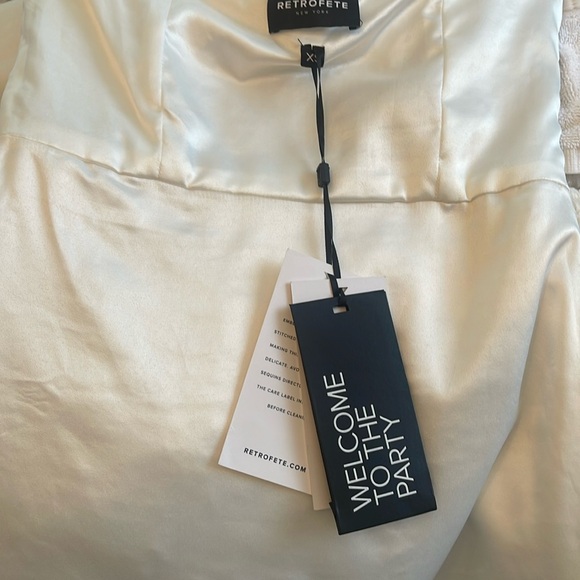 Retrofete, Mini Dress, White, XS, New, Unworn - Picture 6 of 8